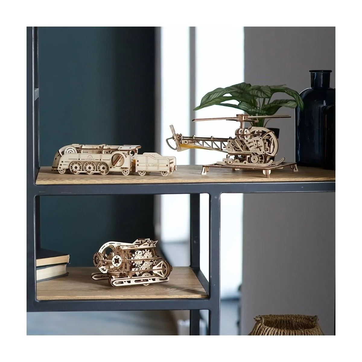 Mini Helicopter Puzzle 3D Wood UGEARS UGEARS UG-70225 - 5 Mini Helicopter Puzzle 3D Wood UGEARS UGEARS UG-70225 - 5