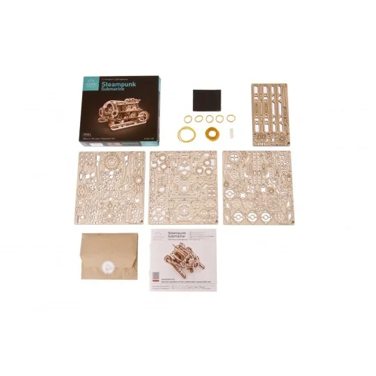 UG-70229-Underwater Steampunk Puzzle 3D Wood UGEARS - UG-70229