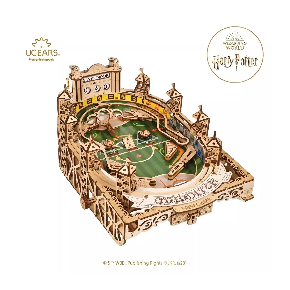 Quidditch Pinball Harry Potter Puzzle 3D Wood UGEARS UGEARS UG-70231 - 1 Quidditch Pinball Harry Potter Puzzle 3D Wood UGEARS UGEARS UG-70231 - 1