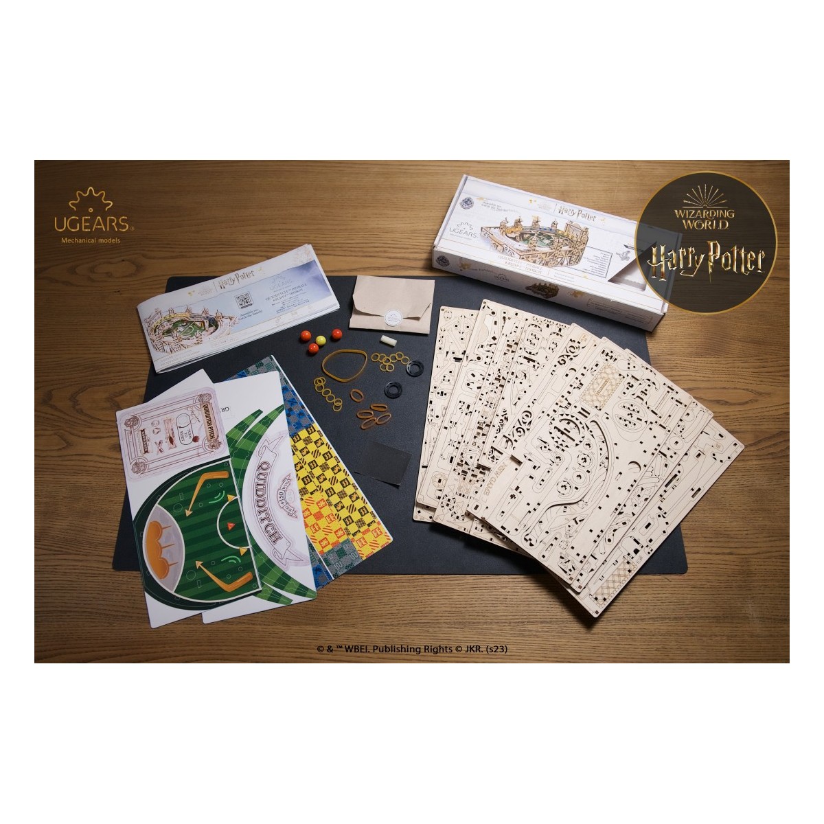 Quidditch Pinball Harry Potter Puzzle 3D Wood UGEARS UGEARS UG-70231 - 9