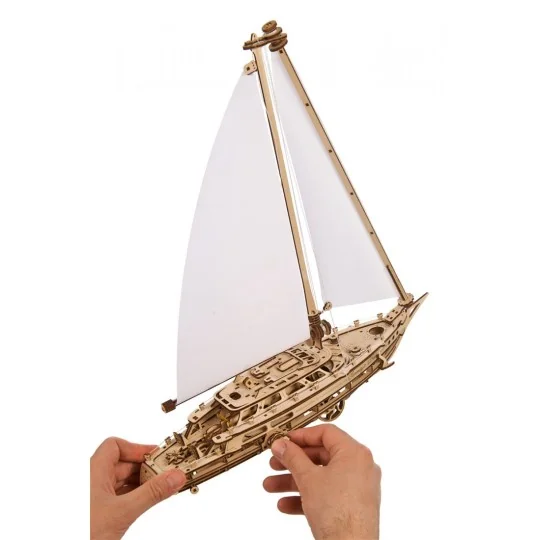Bateau à voile Serenity's Dream Puzzle 3D bois UGEARS UGEARS UG-70224 - 4 UG-70224-Bateau à voile Serenity's Dream Puzzle 3D bois UGEARS - UG-70224