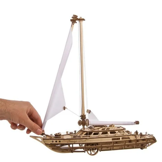 Bateau à voile Serenity's Dream Puzzle 3D bois UGEARS UGEARS UG-70224 - 6 UG-70224-Bateau à voile Serenity's Dream Puzzle 3D bois UGEARS - UG-70224
