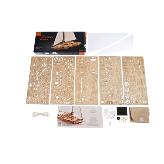Serenity's Dream Wooden 3D Puzzle Sailing Boat UGEARS UGEARS UG-70224 - 8 UG-70224-Serenity's Dream Wooden 3D Puzzle Sailing Boat UGEARS - UG-70224