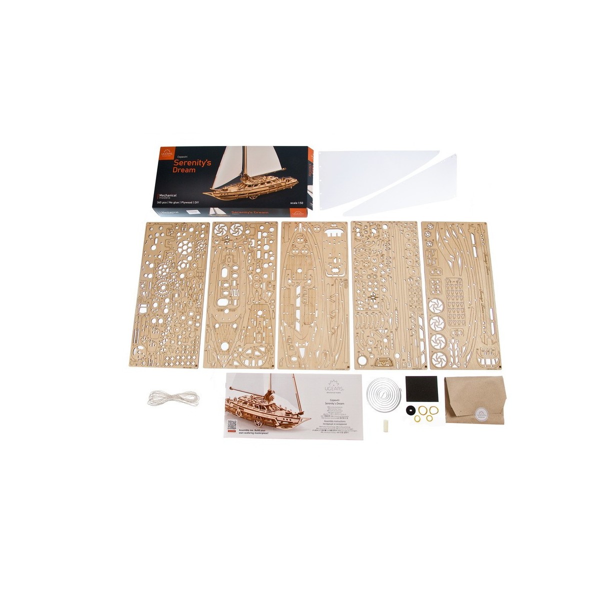 Serenity's Dream Wooden 3D Puzzle Sailing Boat UGEARS UGEARS UG-70224 - 8