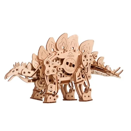 UG-70222-Dinosaur Stegosaurus Puzzle 3D Wood UGEARS - UG-70222