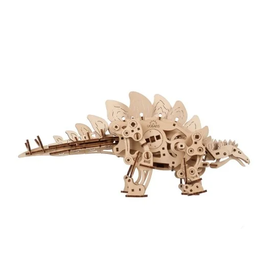 UG-70222-Dinosaur Stegosaurus Puzzle 3D Wood UGEARS - UG-70222