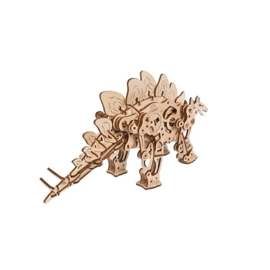 UG-70222-Dinosaur Stegosaurus Puzzle 3D Wood UGEARS - UG-70222