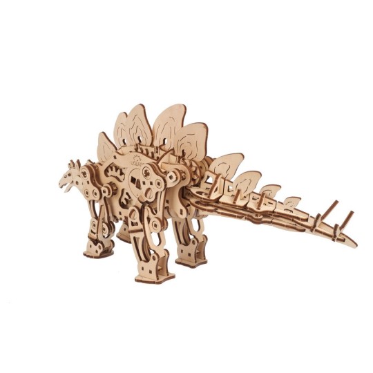 UG-70222-Dinosaur Stegosaurus Puzzle 3D Wood UGEARS