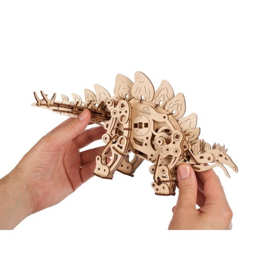 UG-70222-Dinosaur Stegosaurus Puzzle 3D Wood UGEARS