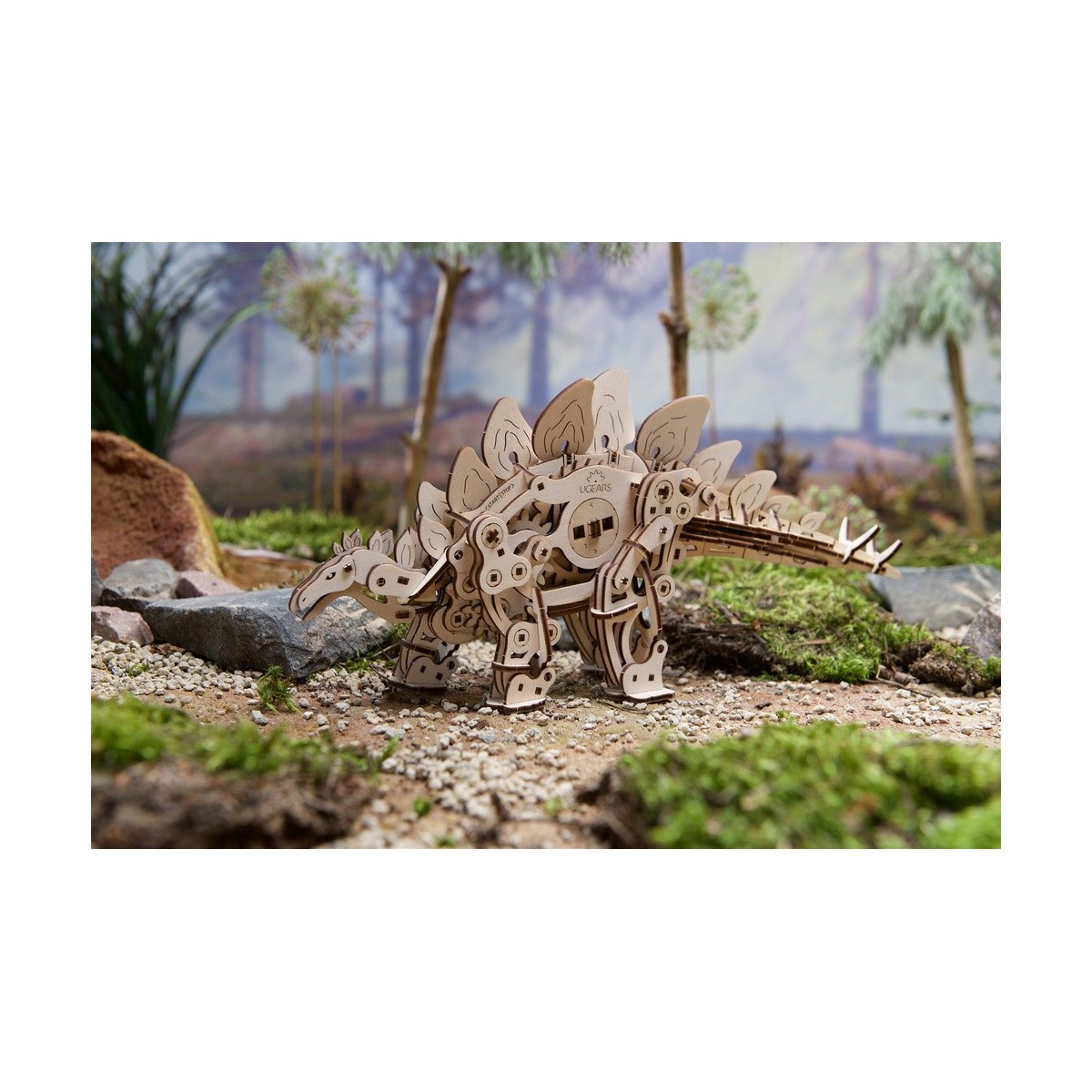 Dinosaur Stegosaurus Puzzle 3D Wood UGEARS UGEARS UG-70222 - 8