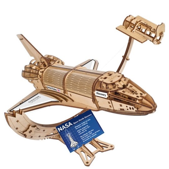 UG-70227-Space Shuttle Discovery NASA Puzzle 3D Wood UGEARS