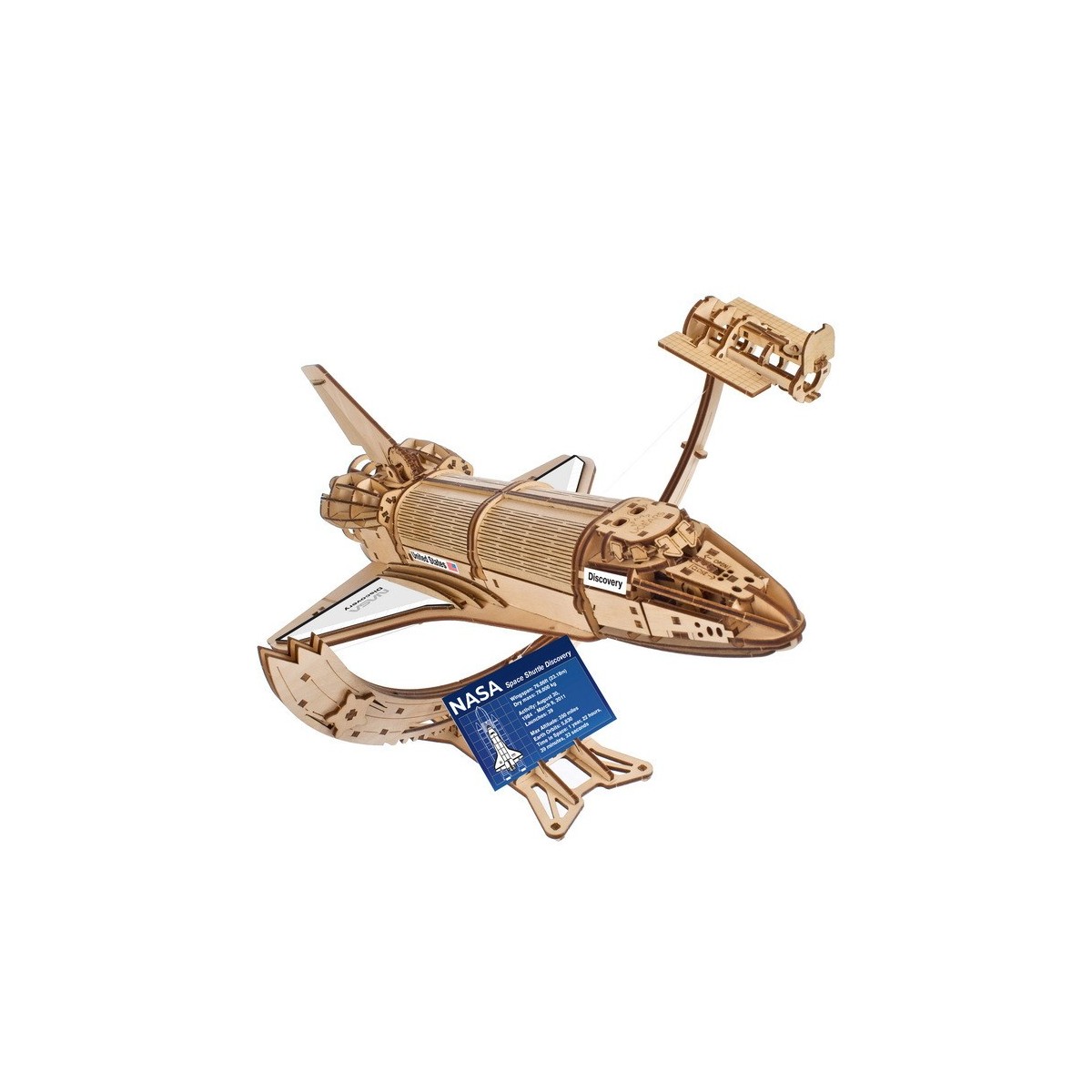 Navette spatiale Discovery NASA Puzzle 3D bois UGEARS UGEARS UG-70227 - 2