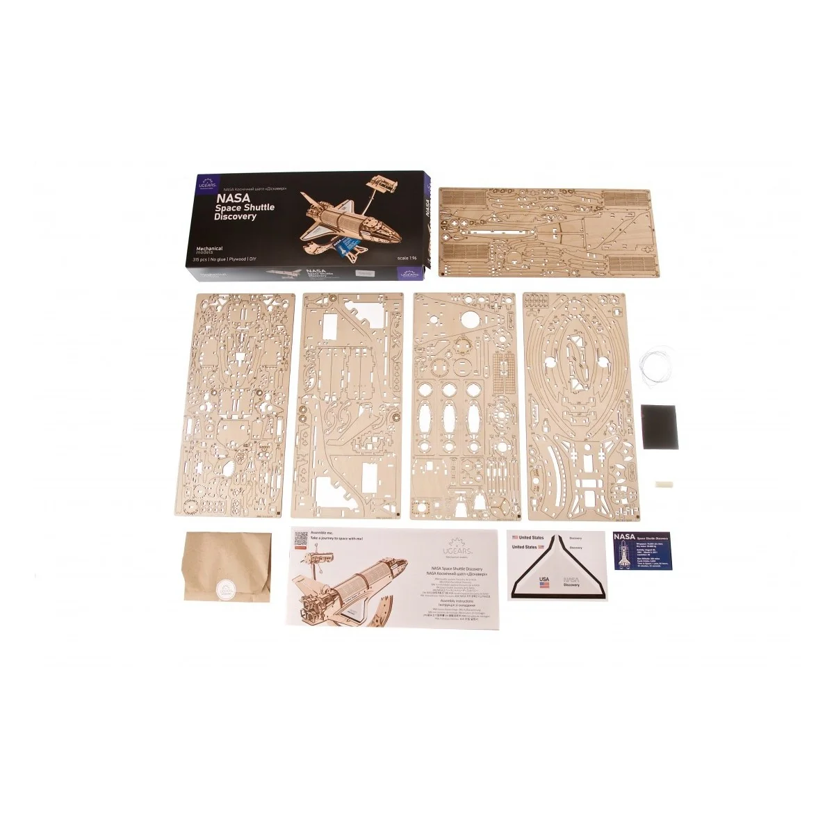 Space Shuttle Discovery NASA Puzzle 3D Wood UGEARS UGEARS UG-70227 - 9