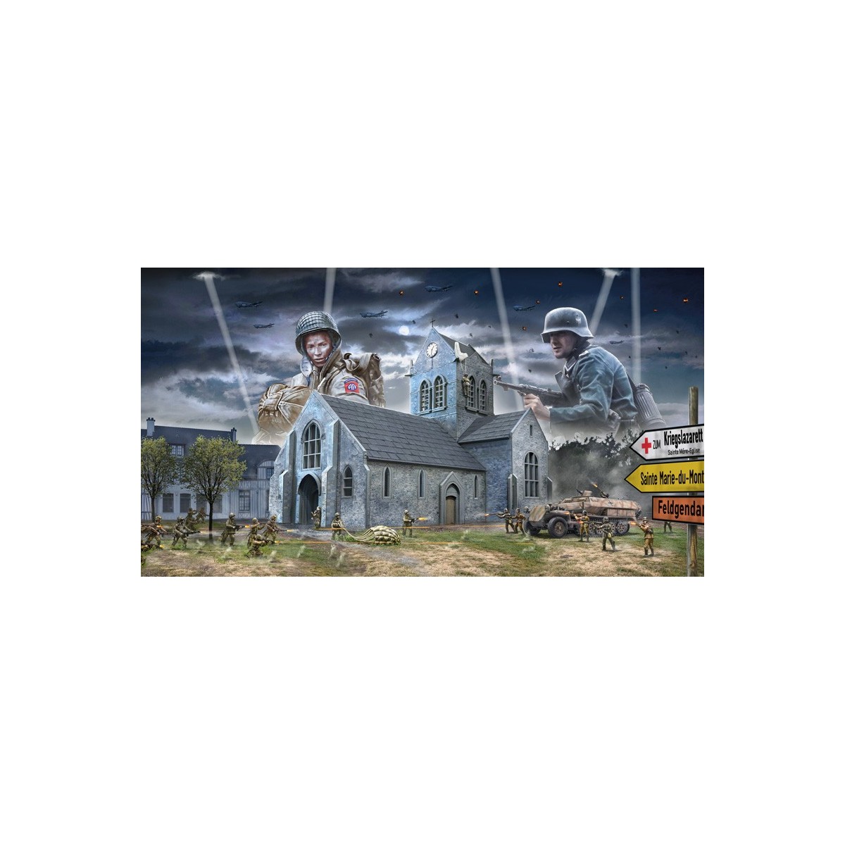 Battle of Sainte-Mère-Eglise 06/06/1944 1/72 Italeri Italeri I6199 - 1