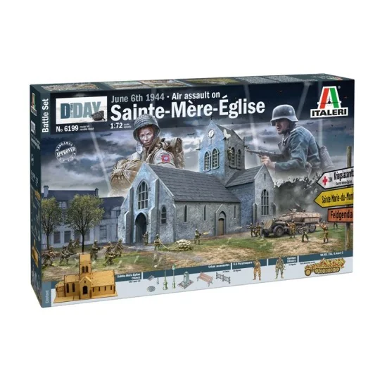 Battle of Sainte-Mère-Eglise 06/06/1944 1/72 Italeri Italeri I6199 - 2 I6199-Battle of Sainte-Mère-Eglise 06/06/1944 1/72 Italeri - I6199