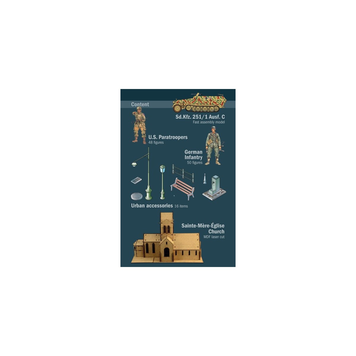 Battle of Sainte-Mère-Eglise 06/06/1944 1/72 Italeri Italeri I6199 - 4