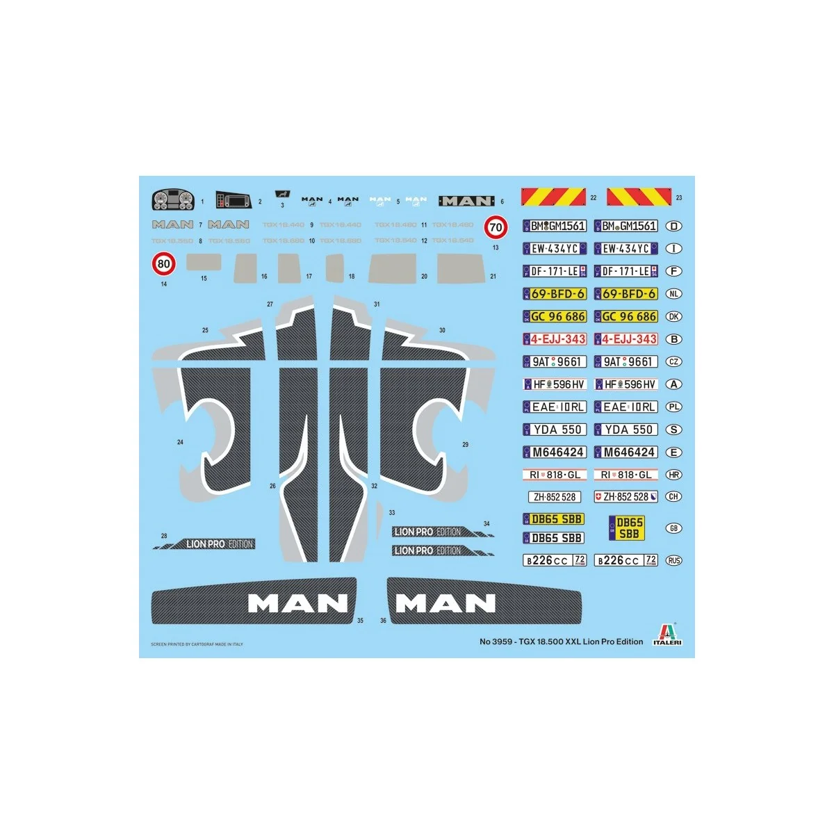 MAN TGX 18-500 XXL Lion Pro 1/24 Italeri Italeri I3959 - 3