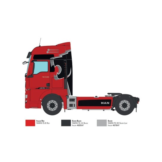 I3959-MAN TGX 18-500 XXL Lion Pro 1/24 Italeri - I3959