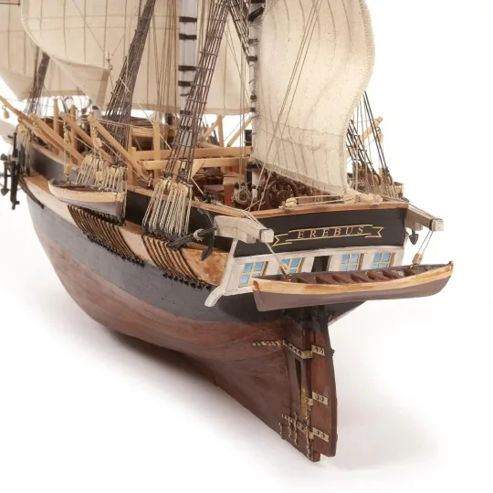 12009-Boat HMS Erebus 1/75 wood construction kit OcCre