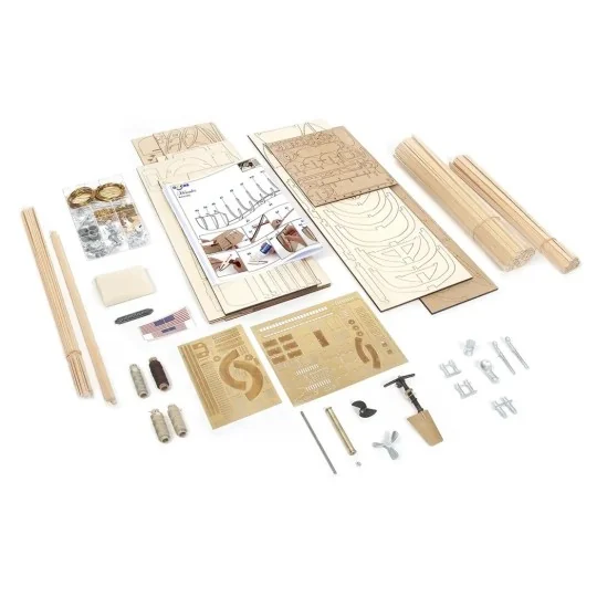 Tug boat Hercules RC 1/50 wood construction kit OcCre OcCre 61002 - 10 61002-Tug boat Hercules RC 1/50 wood construction kit OcCre - 61002