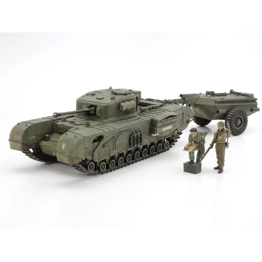 Char Churchill Crocodile & Remorque 1/35 Tamiya Tamiya 35100 - 1 35100-Char Churchill Crocodile & Remorque 1/35 Tamiya - 35100
