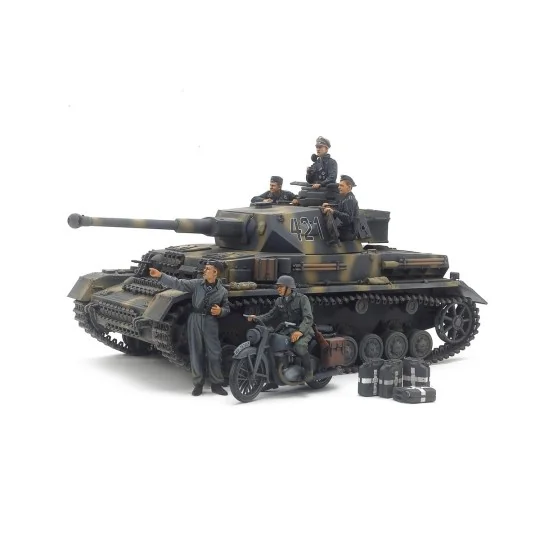 Panzer IV Ausf.G and Motorcyclist 1/35 Tamiya Tamiya 25209 - 1 25209-Panzer IV Ausf.G and Motorcyclist 1/35 Tamiya - 25209