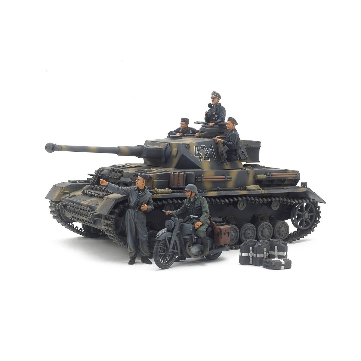 Panzer IV Ausf.G and Motorcyclist 1/35 Tamiya Tamiya 25209 - 1 Panzer IV Ausf.G and Motorcyclist 1/35 Tamiya Tamiya 25209 - 1