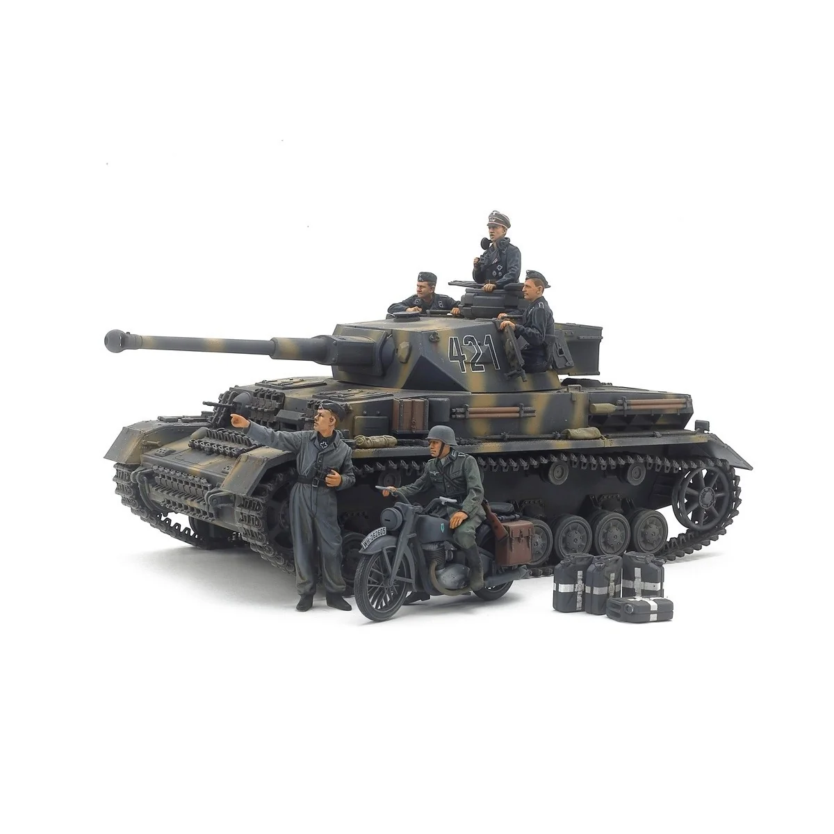 Panzer IV Ausf.G and Motorcyclist 1/35 Tamiya Tamiya 25209 - 1 Panzer IV Ausf.G and Motorcyclist 1/35 Tamiya Tamiya 25209 - 1