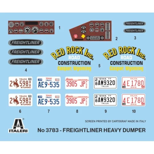 I3783-Italeri Freightliner 1/24 Straight Dump Truck - I3783