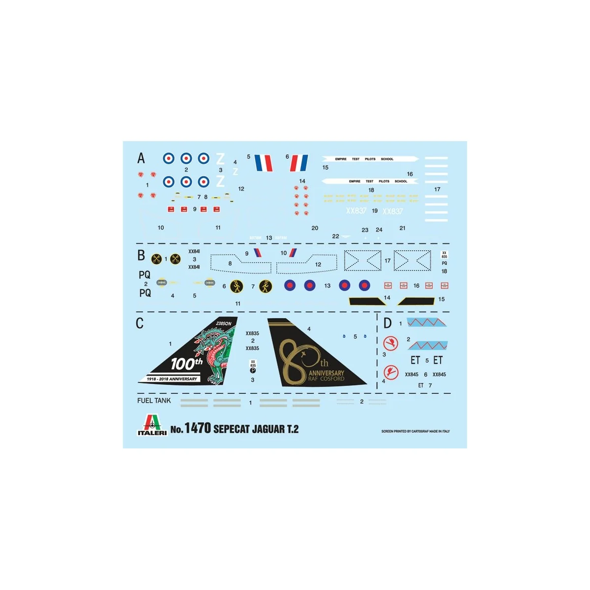 JAGUAR T.2 RAF 1/72 Italeri aircraft Italeri I1470 - 3
