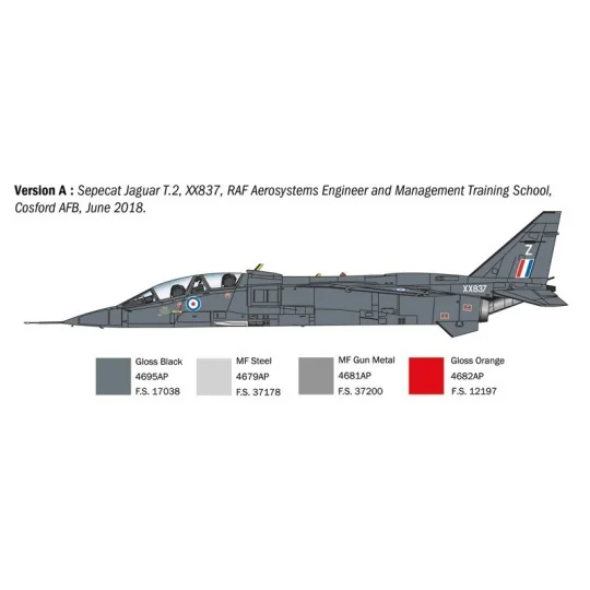 I1470-JAGUAR T.2 RAF 1/72 Italeri aircraft - I1470