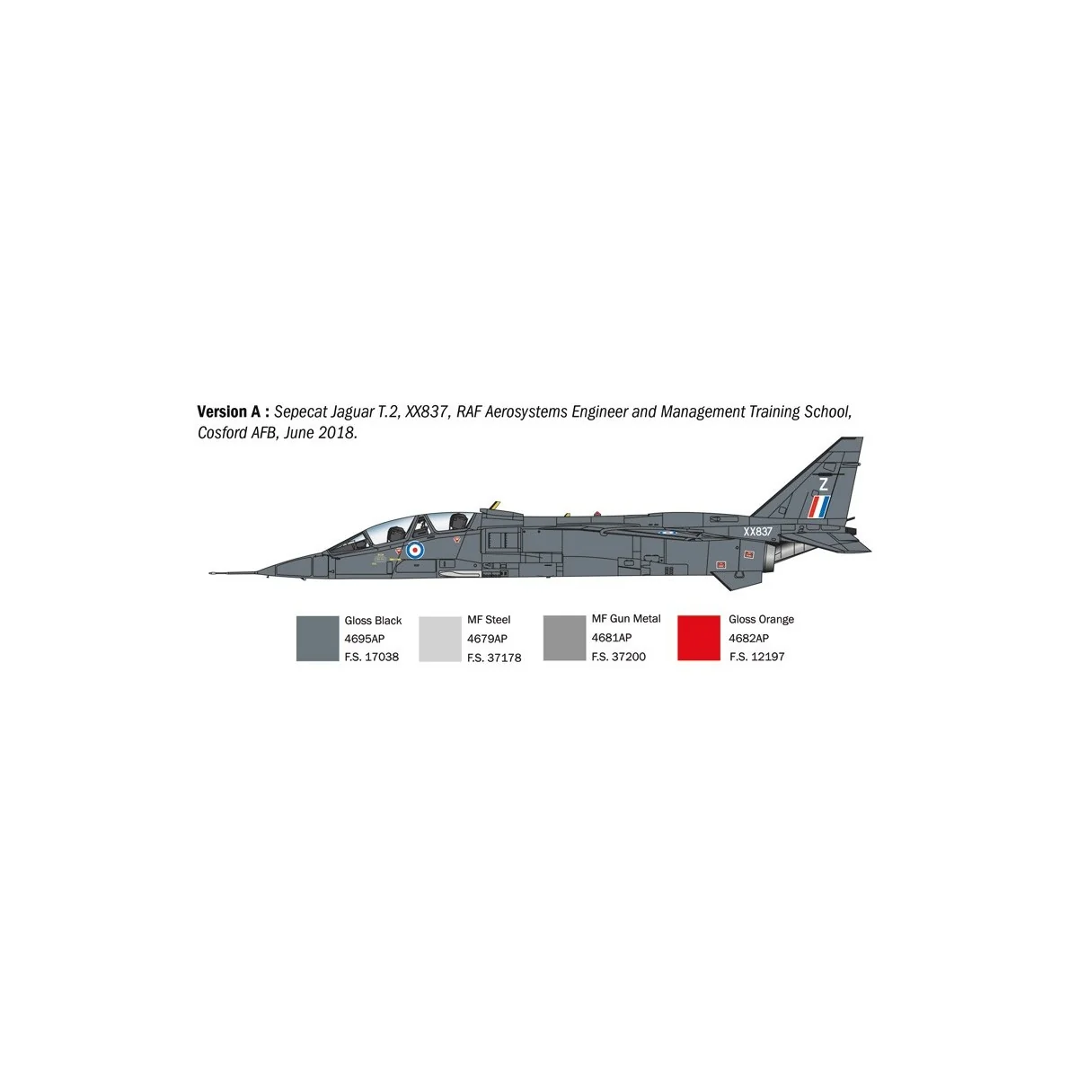 JAGUAR T.2 RAF 1/72 Italeri aircraft Italeri I1470 - 4