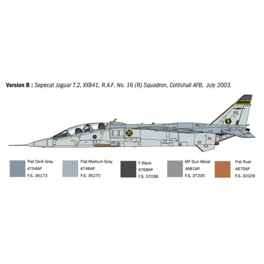 Avion JAGUAR T.2 RAF 1/72 Italeri Italeri I1470 - 5 I1470-Avion JAGUAR T.2 RAF 1/72 Italeri - I1470