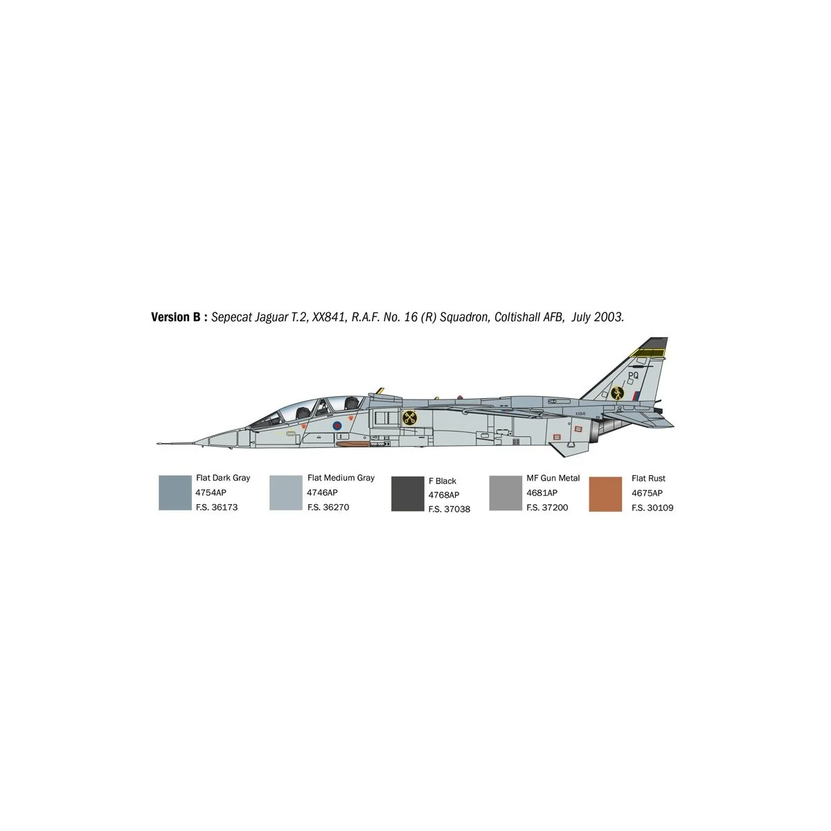 JAGUAR T.2 RAF 1/72 Italeri aircraft Italeri I1470 - 5