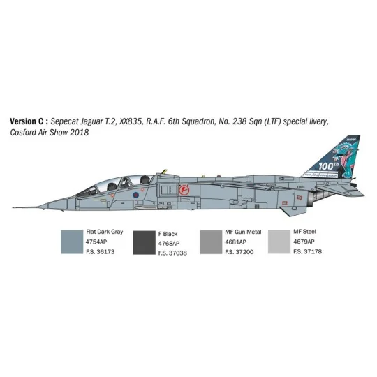 Avion JAGUAR T.2 RAF 1/72 Italeri Italeri I1470 - 6 I1470-Avion JAGUAR T.2 RAF 1/72 Italeri - I1470