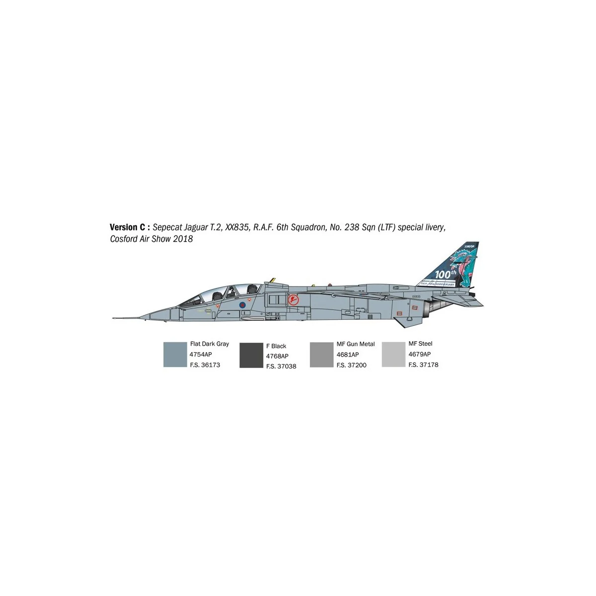 JAGUAR T.2 RAF 1/72 Italeri aircraft Italeri I1470 - 6