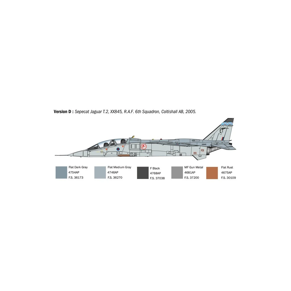 JAGUAR T.2 RAF 1/72 Italeri aircraft Italeri I1470 - 7