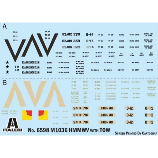 I6598-HMMWV M966 TOW Carrier 1/35 Italeri - I6598