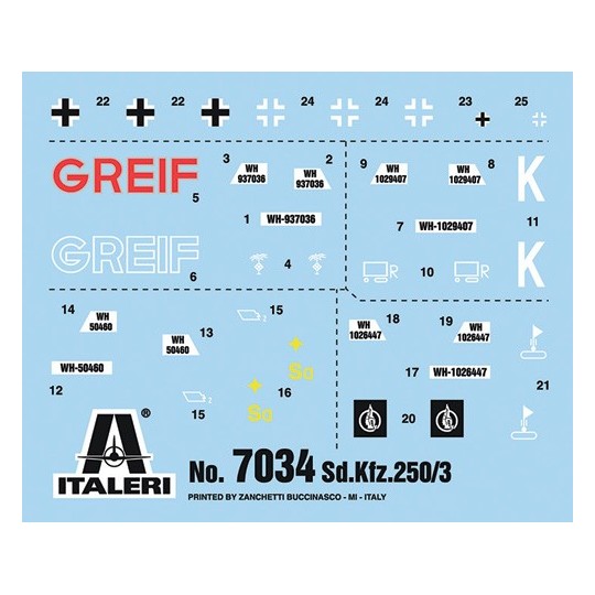 I7034-Véhicule Sd.Kfz.250/3 1/72 Italeri
