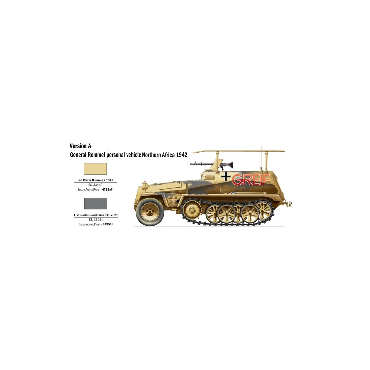 Véhicule Sd.Kfz.250/3 1/72 Italeri Italeri I7034 - 3 Véhicule Sd.Kfz.250/3 1/72 Italeri Italeri I7034 - 3