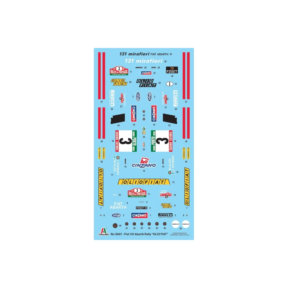 Fiat-131 Olio Fiat 1/24 Italeri Italeri I3667 - 2