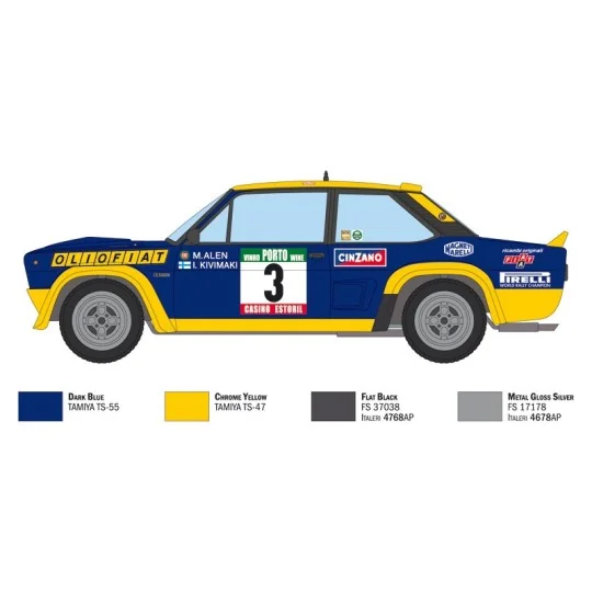 Fiat-131 Olio Fiat 1/24 Italeri Italeri I3667 - 3 I3667-Fiat-131 Huile Fiat 1/24 Italeri - I3667