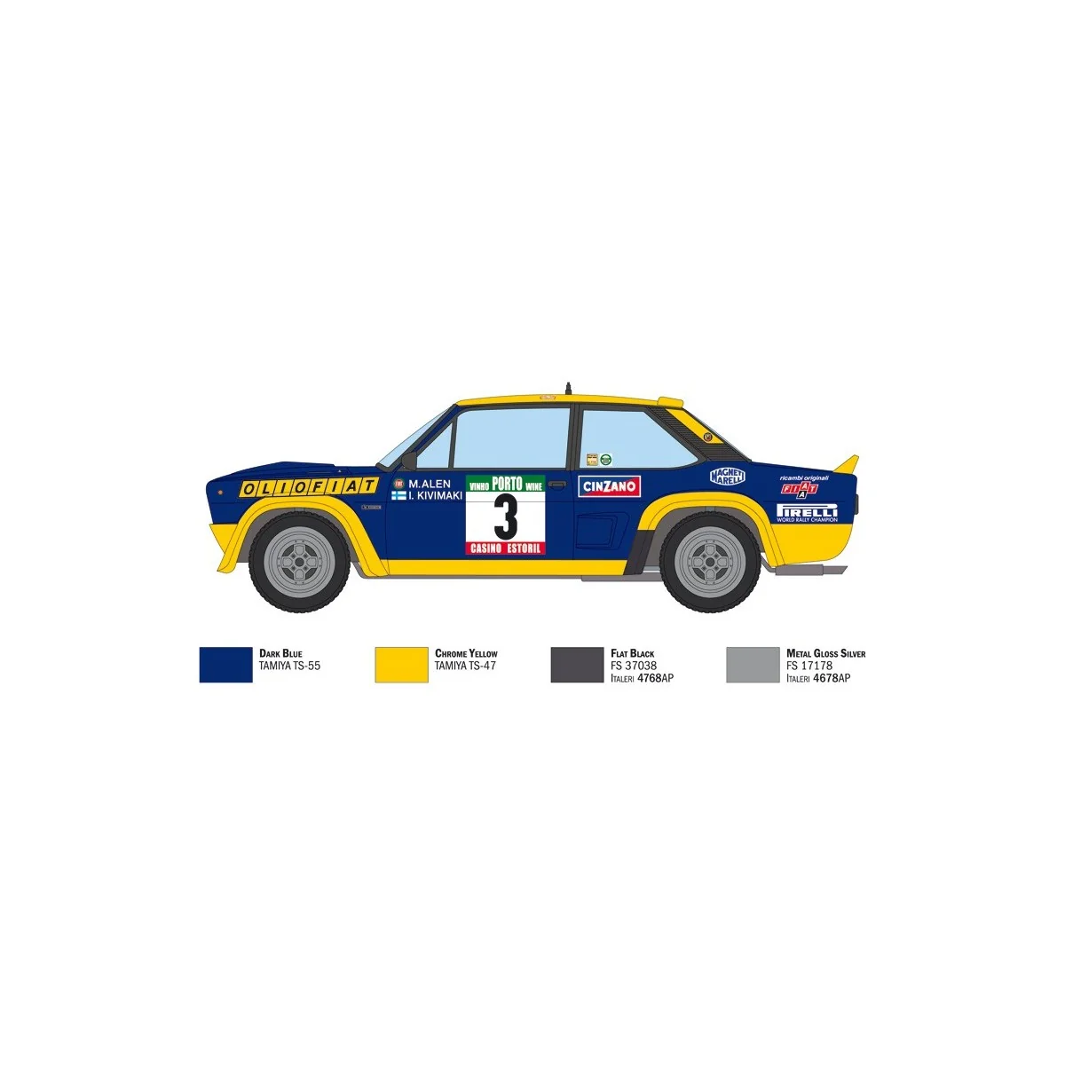 Fiat-131 Olio Fiat 1/24 Italeri Italeri I3667 - 3 Fiat-131 Olio Fiat 1/24 Italeri Italeri I3667 - 3
