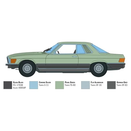 Mercedes Benz 500 SLC 1/24 Italeri Italeri I3633 - 4 I3633-Mercedes Benz 500 SLC 1/24 Italeri - I3633