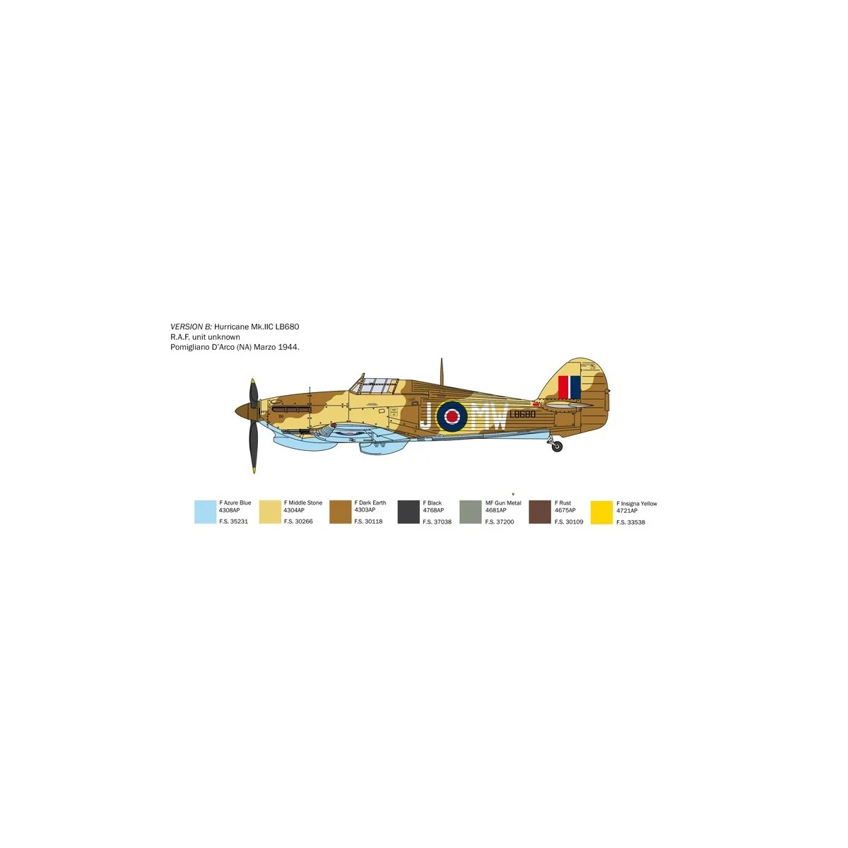 Hurricane Mk. IIC 1/48 Italeri aircraft Italeri I2828 - 3