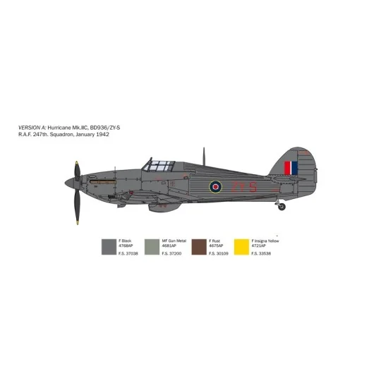 I2828-Avion Hurricane Mk. IIC 1/48 Italeri - I2828