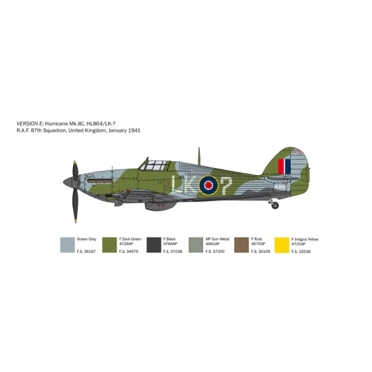 I2828-Hurricane Mk. IIC 1/48 Italeri aircraft