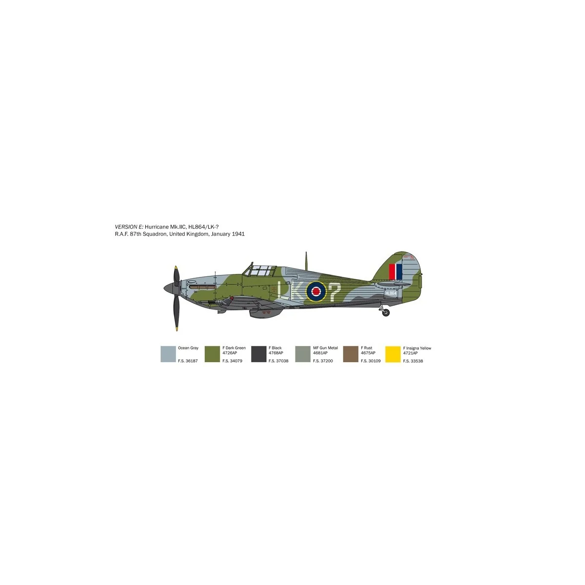 Avion Hurricane Mk. IIC 1/48 Italeri Italeri I2828 - 5