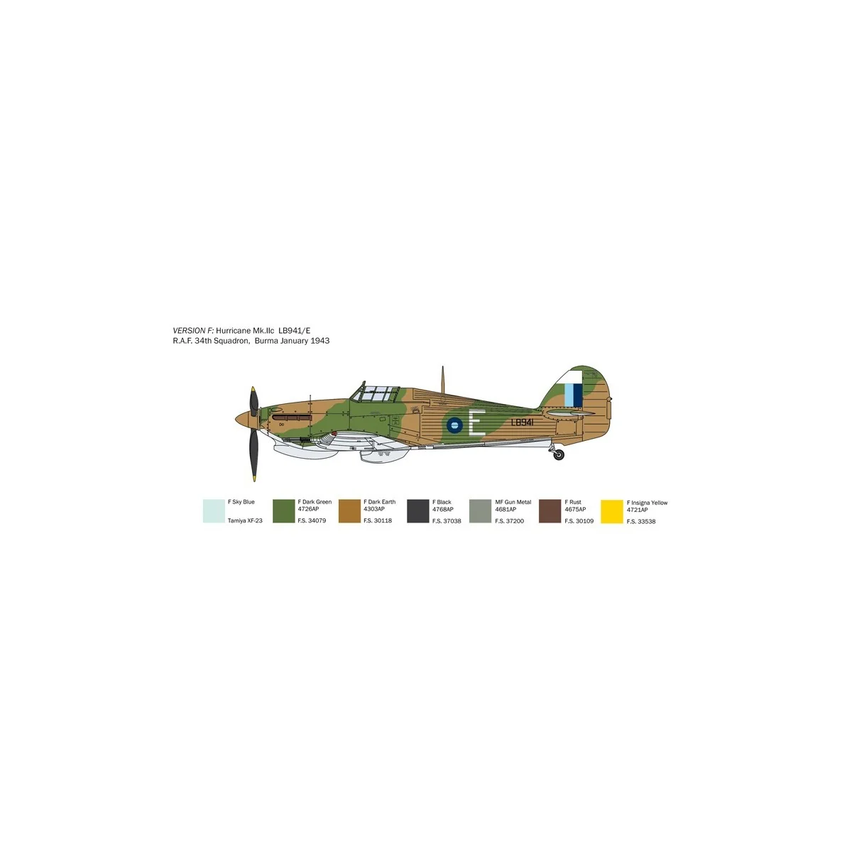 Avion Hurricane Mk. IIC 1/48 Italeri Italeri I2828 - 6