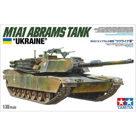 M1A1 Abrams UKRAINE 1/35 Tamiya Tank Tamiya 25216 - 2 25216-M1A1 Abrams UKRAINE 1/35 Tamiya Tank - 25216
